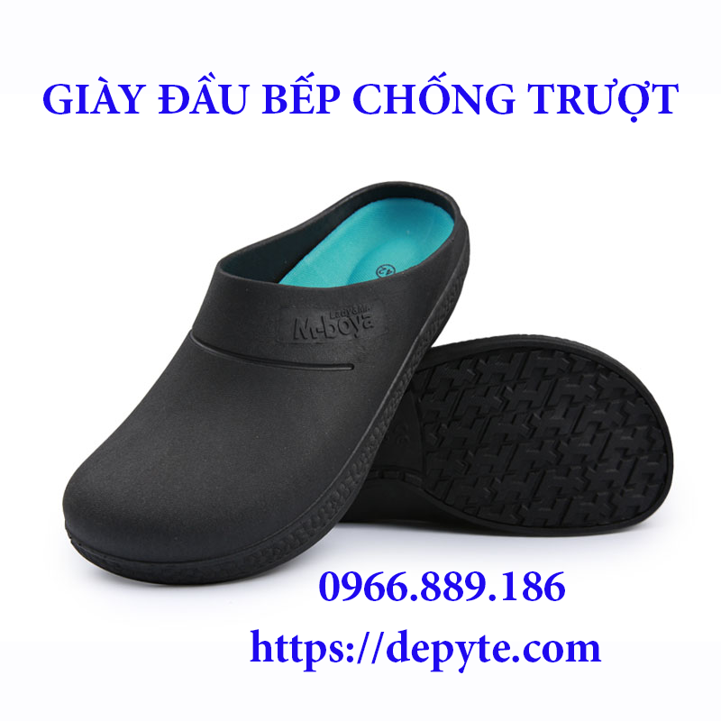 Giày dép đầu bếp, giày y tế đi trong bếp, bệnh viện chống trượt
