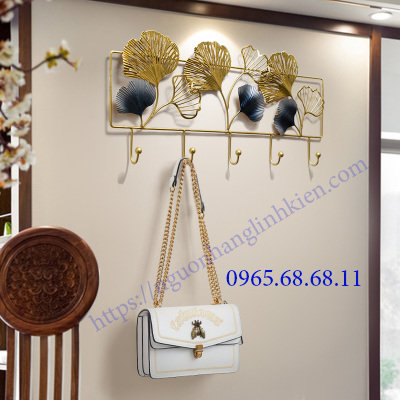 Móc treo tường kệ sắt, móc treo đồ đơn giản, sang trọng, họa tiết mới