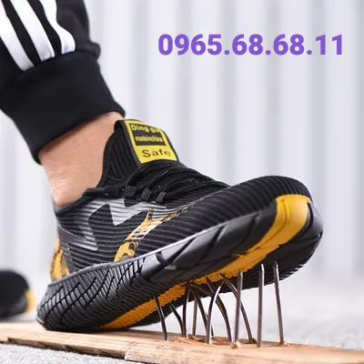 Giày bảo hiểm lao động Công việc nam Chống đập vỡ Chống xuyên túi Thép Đầu mềm Dưới Đáy Ánh sáng chống mùi Thở cũ