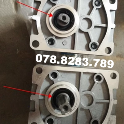 Bơm dầu thủy lực bơm bánh răng CBT-F 306 310 314 316 320 325 đầu xoắn bên trái đầu phẳng van lưu lượng thủy lực van dien thuy luc
