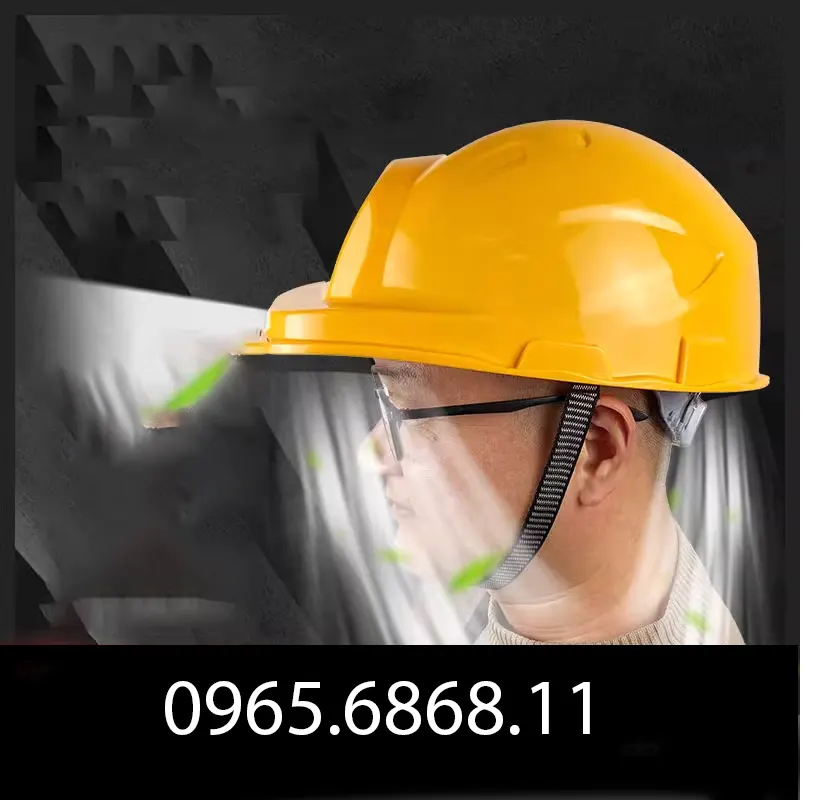 mũ bảo hộ lao dộng Mũ công trường cứng tiêu chuẩn an toàn đa năng nón bảo hộ cố quạt loa bluetooth sạc điện thoại mũ bảo hộ lao dộng
