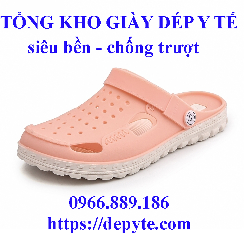 dép y tế bệnh viện phòng khám chống trơn trượt, có lỗ thoáng khí