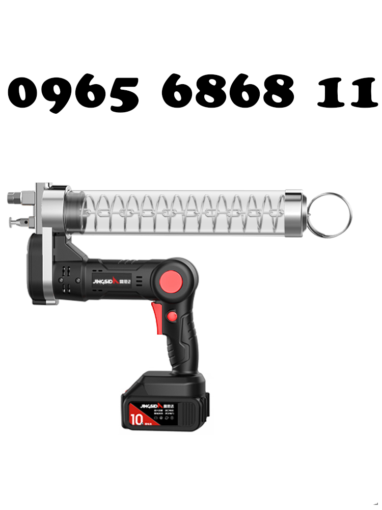 đầu bơm mỡ kẹp Súng bơm mỡ bò bằng điện Pin Lithium 24V có thể sạc lại súng mỡ cao áp hoàn toàn tự động đầu nối bơm mỡ