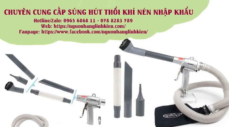 Những lưu ý khi sử dụng súng hút thổi khí nén