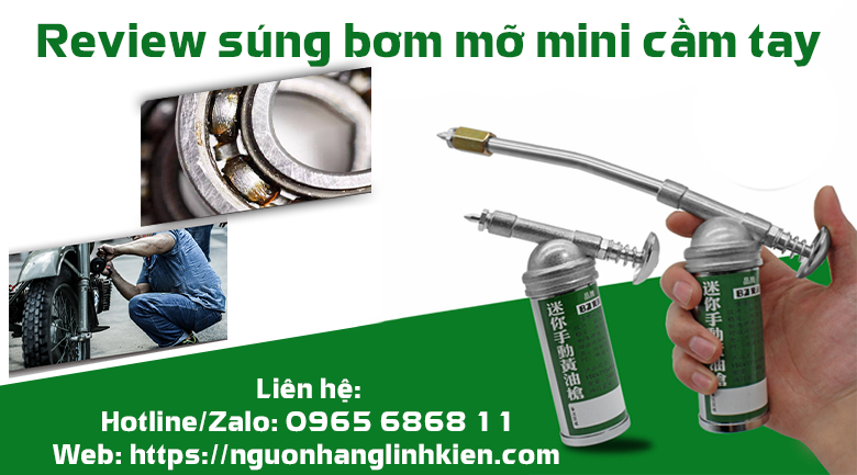 Giới thiệu súng bơm mỡ bò mini bằng tay Baoze 80cc - Súng bơm mỡ bò mini bằng tay