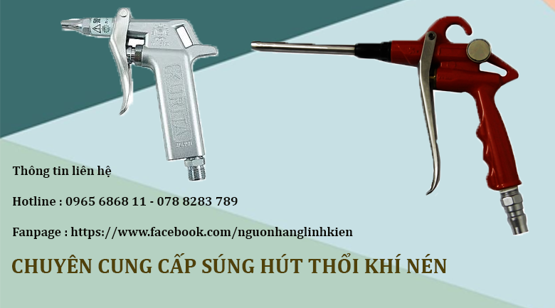 Các loại súng hút thổi khí nén