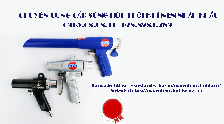 [REVIEW] 3 loại súng hút thổi khí nén thông dụng hiện nay