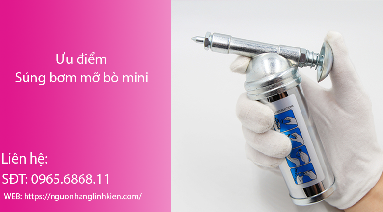 Súng bơm mỡ bằng tay mini - Ưu điểm và cách sử dụng của súng bơm mỡ bằng tay mini