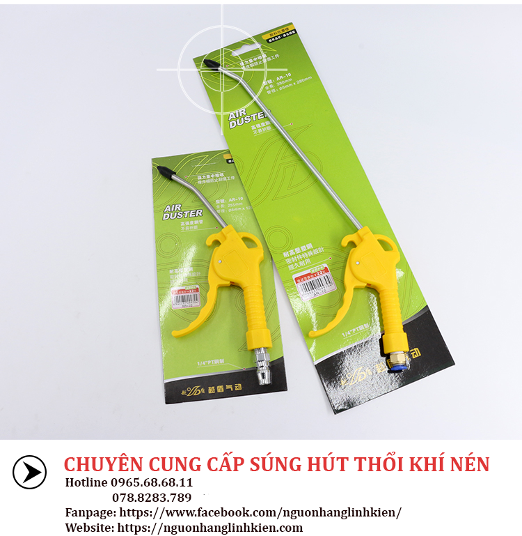 [Review] Súng hút thổi chân không, khí nén nhập khẩu