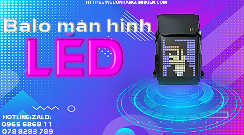Balo Divoom- Balo Divoom Pixoo Backpack M- Balo có màn hình Led gây sốt giới trẻ