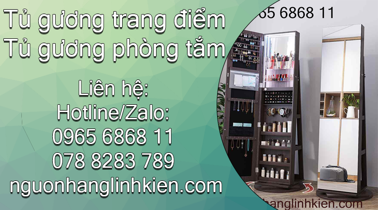 Tổng hợp những mẫu tủ gương trang điểm dành cho người thích sự đơn giản